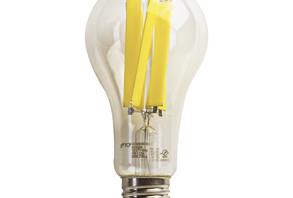 Clear High Lumen LED Filament Lamps – 3.4″, 200W, 30K