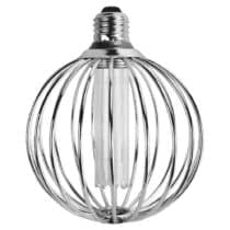 Accents Rail Round Cage Pillar Silver Dimmable Pendant Light - 3.5W, 30K