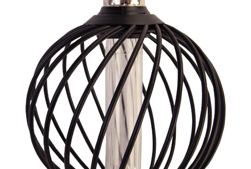 Accents Spiral Round Cage Pillar Black Dimmable Pendant Light – 3.5W, 30K