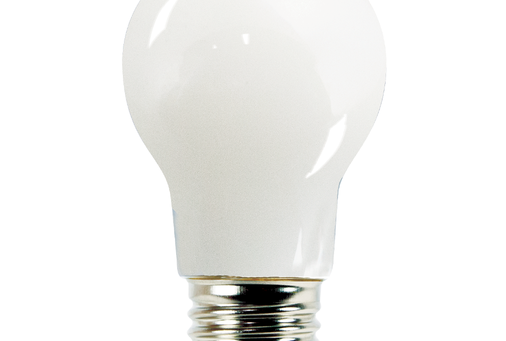 LED Filament High CRI Standard A19 Lamp Frost – 3.4″, 3.5W, 50K