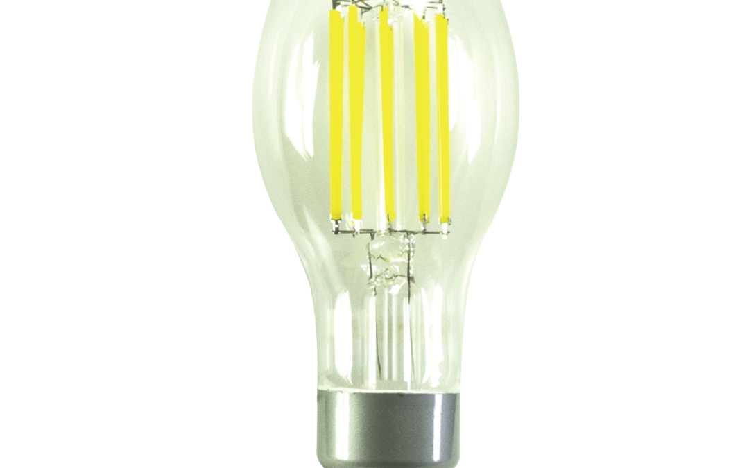 High Lumen LED Filament Lamp, Clear – 7.6″, 24W, 40K