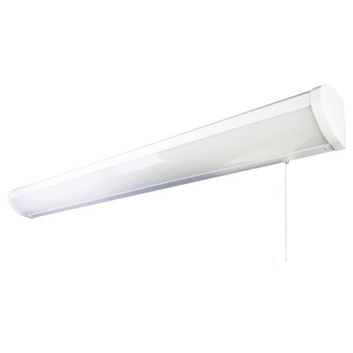 Traditional Integrated LED Overbed Vanity, White -  4', 60W, 30K