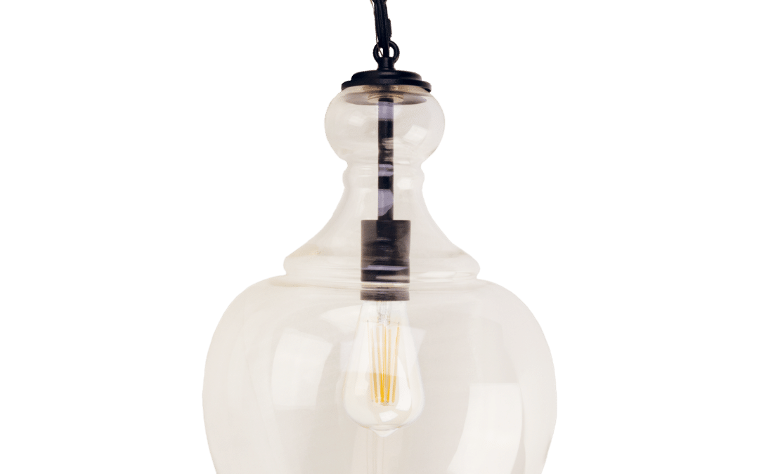 Vintage Bell Pendant, Black – 11″, 4.2W, 27K