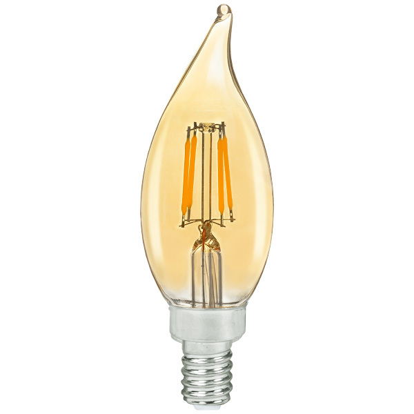 LED F11 Deco Classic Filament , Amber – 1.4″, 25W, 27K