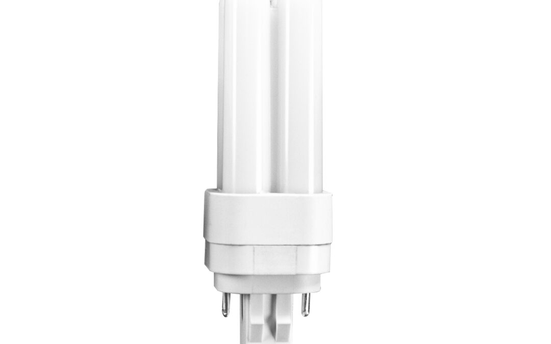LED PL Lamp, G23 / GX23 Base – 1.3″, 6W, 30K