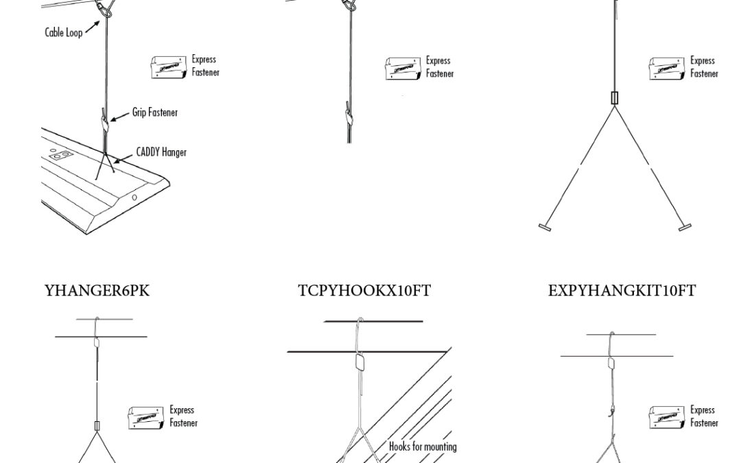 HB, IB, HBM, HT Series Comapible Hanging Kit – 10′