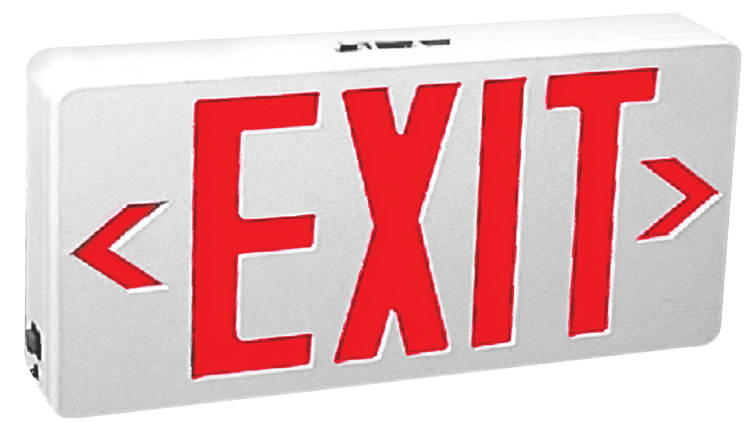 RED LED EXIT BBU RC